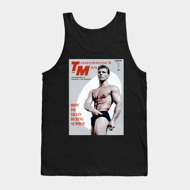 TOMORROW'S MAN Bodybuilding - Vintage Physique Muscle Male Model Magazine Cover Tank Top by SNAustralia